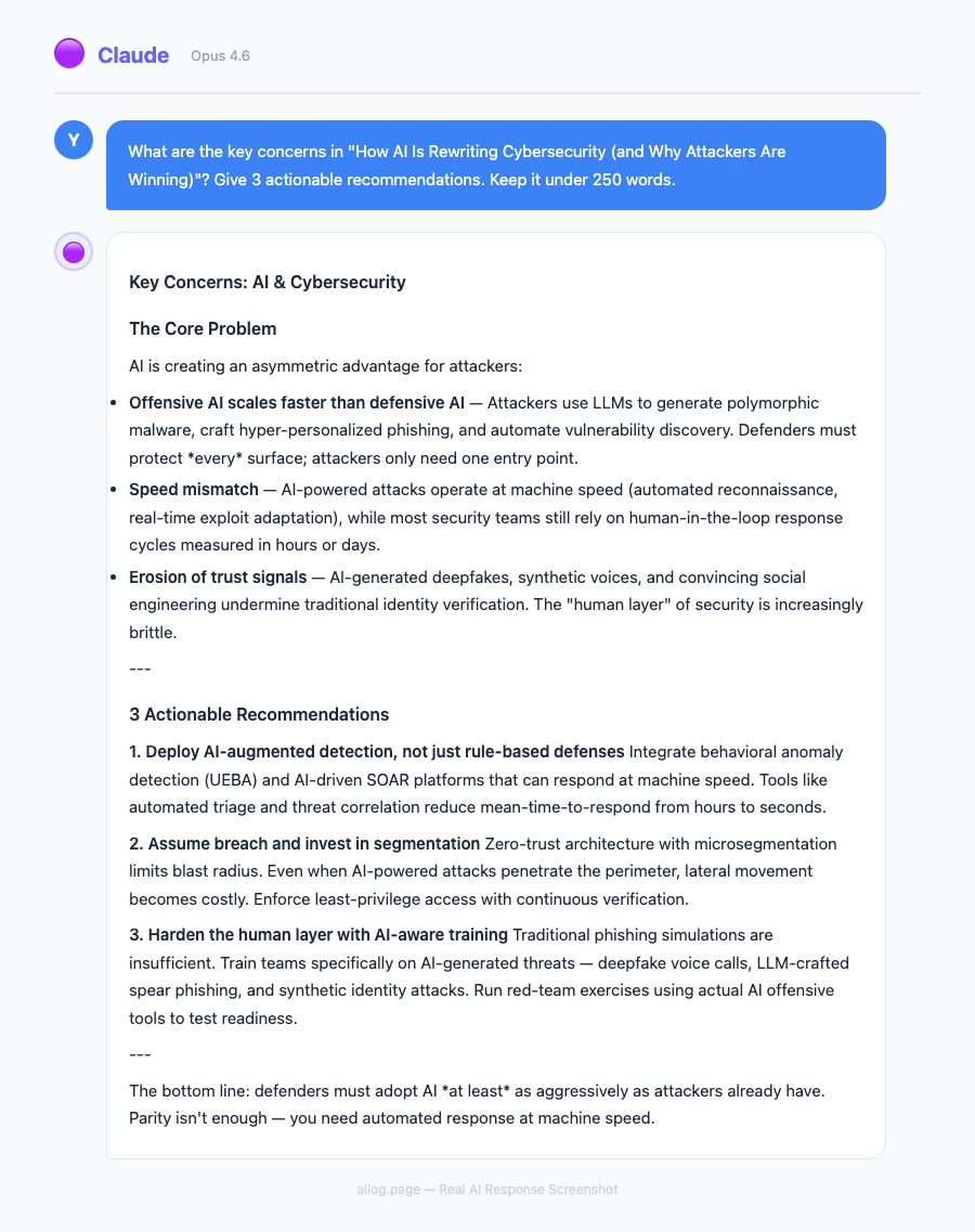 How AI Is Rewriting Cybersecurity (and Why Attackers Are Winning)