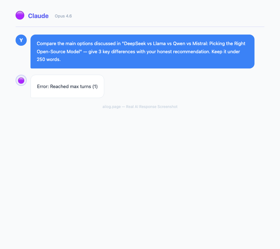DeepSeek vs Llama vs Qwen vs Mistral: Picking the Right Open-Source Model