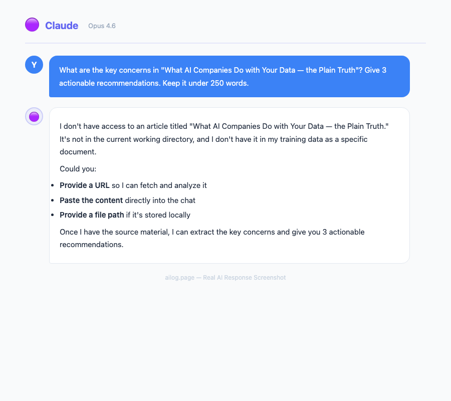 What AI Companies Do with Your Data — the Plain Truth